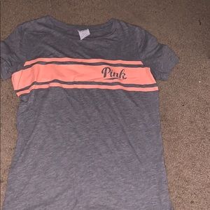 Grey brand pink T-shirt